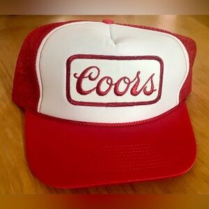 Coors Red TRUCKER Hat